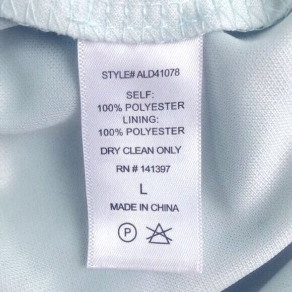 ASTR The Label Mini Dress Lace Overlay Sheath Pale Mint Sleeveless Round Neck L - Picture 12 of 12